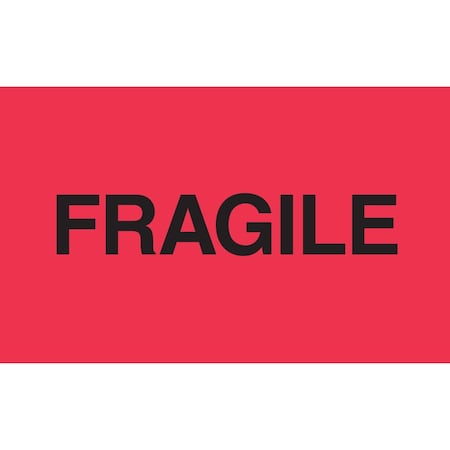 Decker Tape Products Label, DL2424, FRAGILE, 2" X 3" DL2424